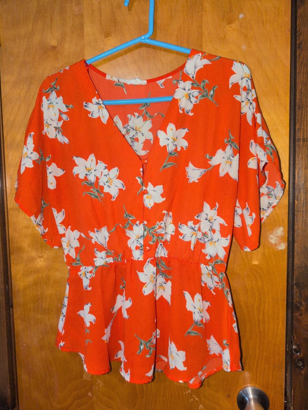 Sienna Sky Woman's Medium Floral Blouse